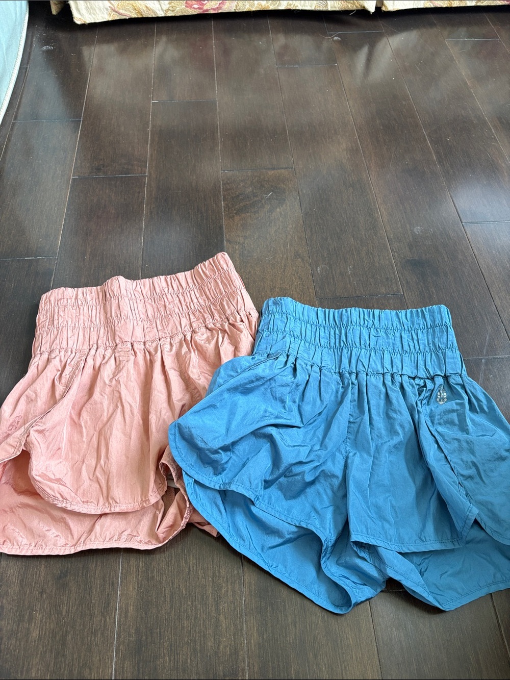 FP Movement by Free People 2 pairs of shorts Turquoise XS and peach Small.
